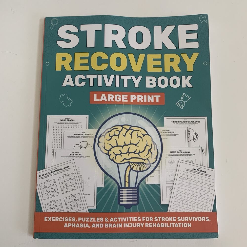 Stroke Recovery Activity Book : Large Print By Grace Rowan
